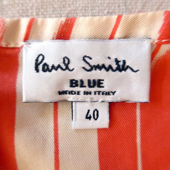 Paul Smith Women 40 (fits like a 2) Tie Detail Silk Blouse - Picture 15 of 16